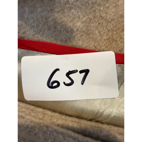 J.Crew Wool Cashmere Double Breasted Pea Coat Camel Tan Jacket Womens 10 - Picture 7 of 7